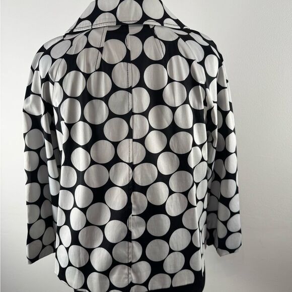 Vertigo Paris Black and White Geometric Cape blazer women’s medium - Picture 8 of 14